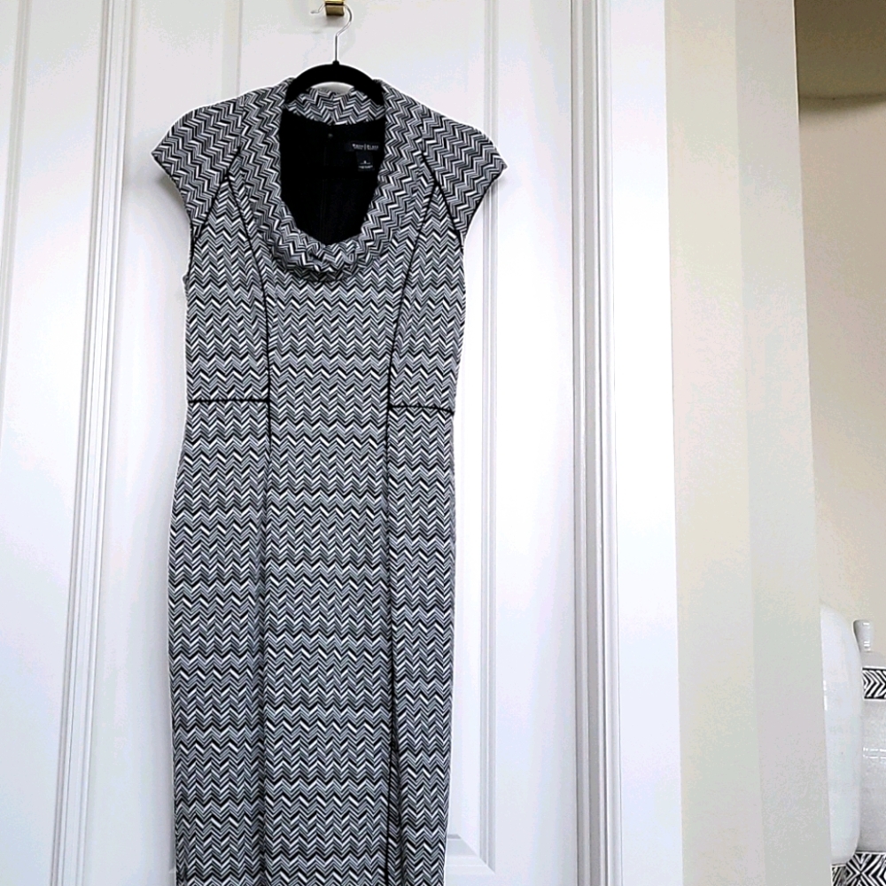 WHBM Geometric Print Dress